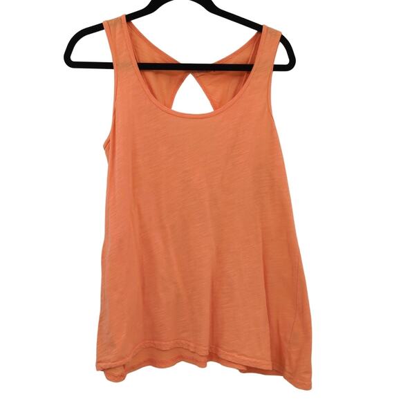 Fresh Produce Top Womens Small Tank Orange Peekaboo Bright Boho Cotton USA - Picture 7 of 10